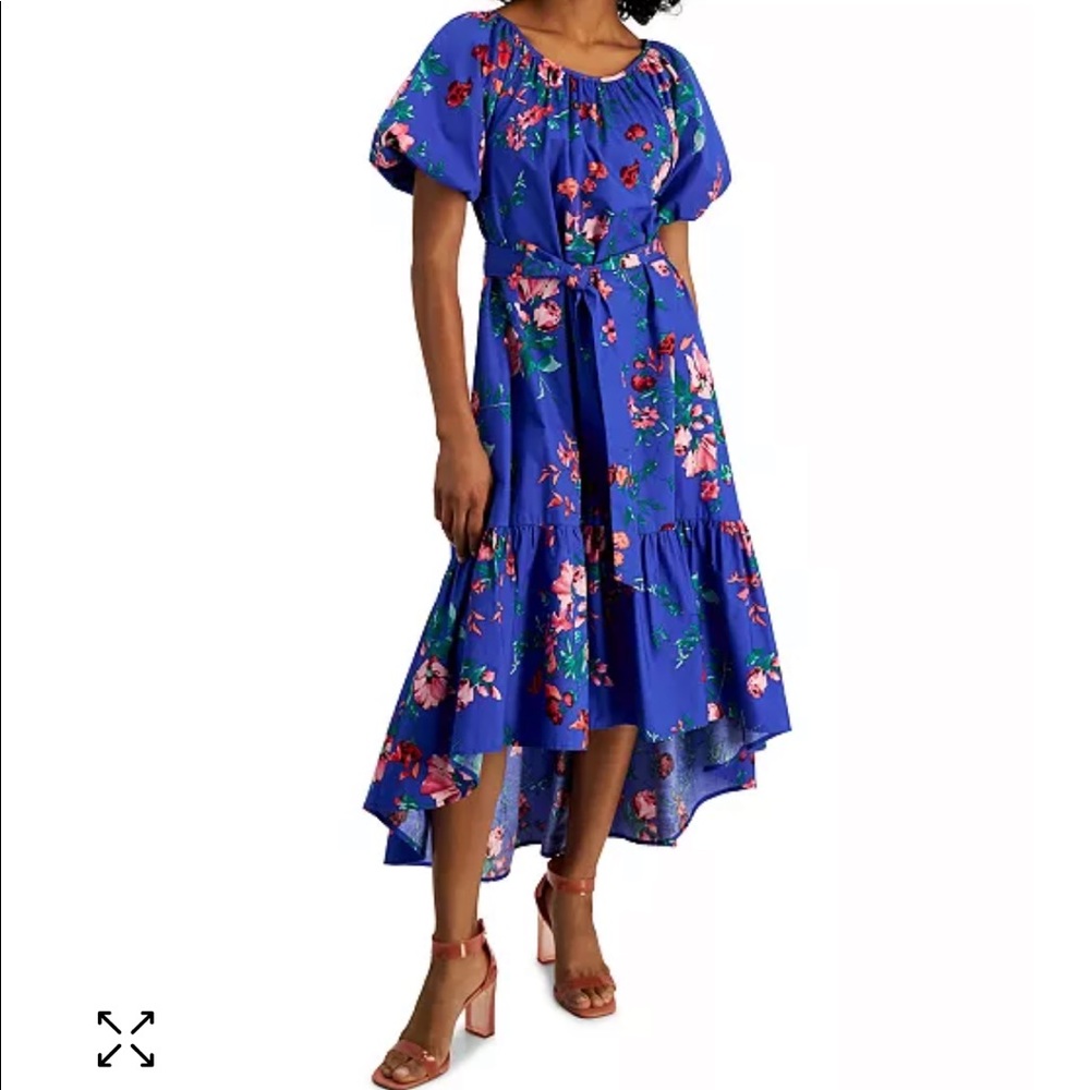 NWT kensie Printed Cotton Midi Dress